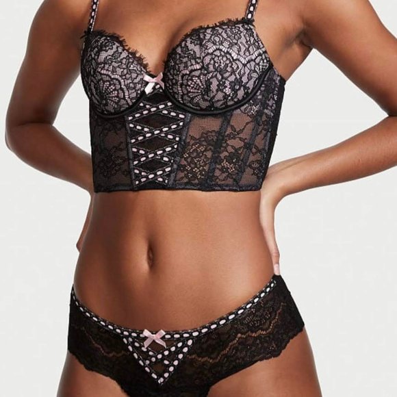 VS Lace-Up Corset Bra Top medium DD - Picture 4 of 4